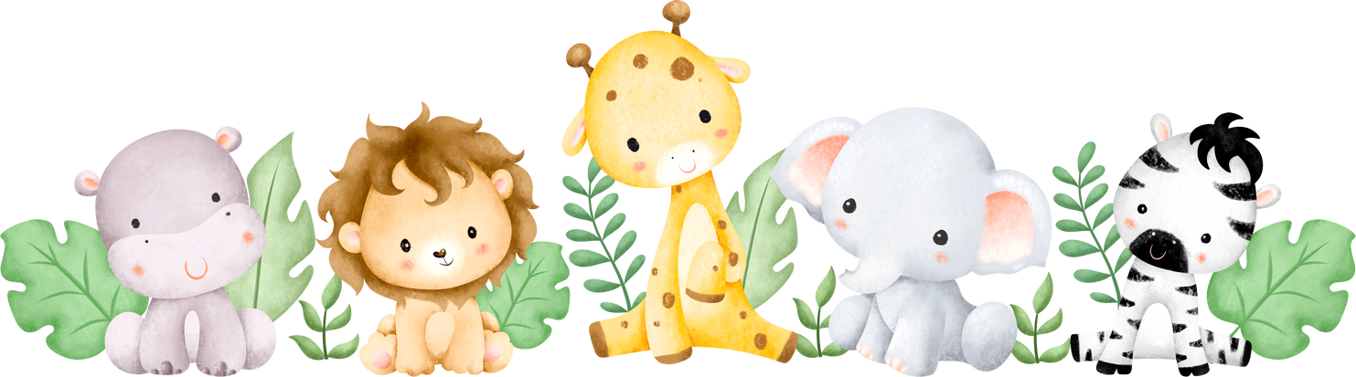 Baby safari animals